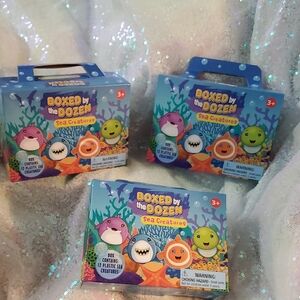 NWT Boxed by the Dozen Sea Creatures Playset / Toy Bundle 3 Packs - Party Favors